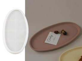 Molde silicona bandeja oval fina